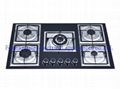 5 burners tempered glass panel gas stove(8245G3/4) 1