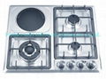 4 burners stainless steel panel gas stove(6124SE1/SC1) 2