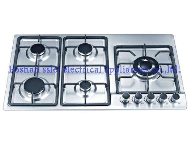 5 burners stainless steel panel gas stove(9215S1/6) 2