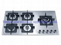 5 burners stainless steel panel gas