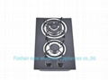 2 burners tempered glassl panel gas stove(3112G1) 1