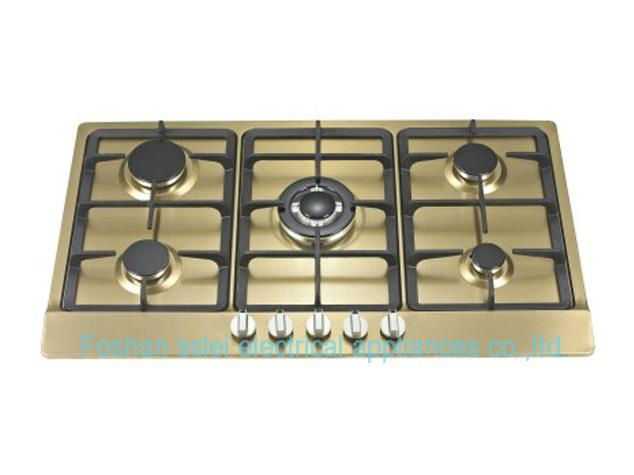 5 burners stainless steel panel gas stove(9115S1)