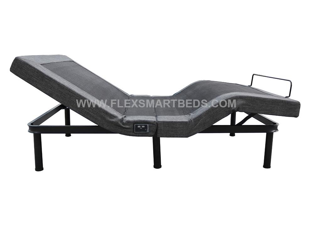 Foldable Adjustable Bed With Massage USB Port and LED Light 4