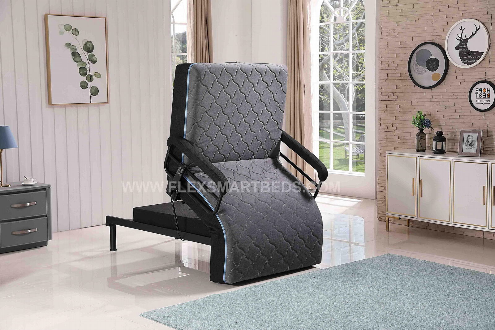 Fashion Design Electric Recliner EZ OUT Adjustable Bed ...