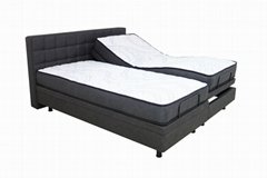 Twin adjustable bed and mattress set