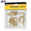 High Quality 22PCS Assorted Cup Hooks