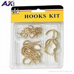 High Quality 22PCS Assorted Cup Hooks Kit Made in China