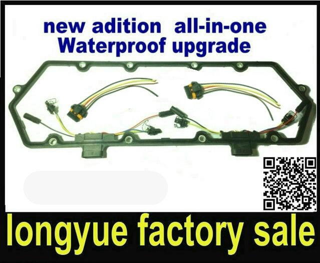 longyue 94-97 Powerstroke 7.3 7.3L Ford Valve Cover Gasket w/Fuel Injector VC Gl