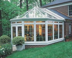 Aluminum sunrooms with fashionable design and heat and noise resistant effect 