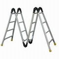 Step ladders and stools with safe landing and man-endurable characteristics 