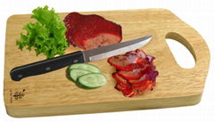 Small arch cutting  board with hole handle, natural color