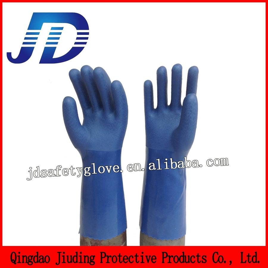blue frosted safety working gloves 2