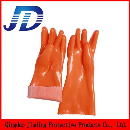 PVC oil resistant nylon work gloves 5