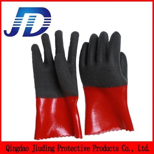 China wholesale security equipment PVC nylon core work gloves 2