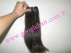 Machine weft hair extensions 8" 