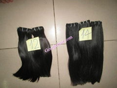 DOUBLE DRAWN STRAIGHT HAIR 80% SAME LENGTH MACHINE WEFT 