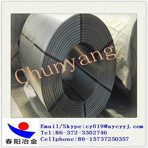 Anyang Factory Ferro Calcium  Alloy Cored Wire for steelmaking  5