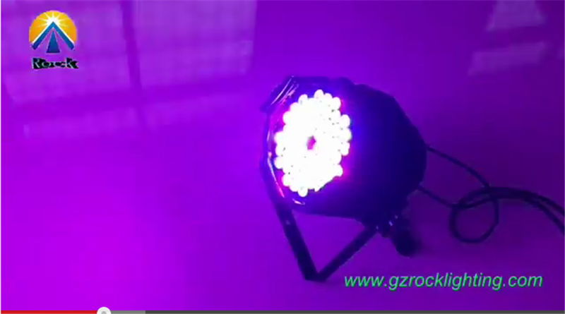 54*3w rgbw led par light indoor use 