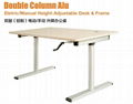 Sit To Stand Desk  Double Column Alu