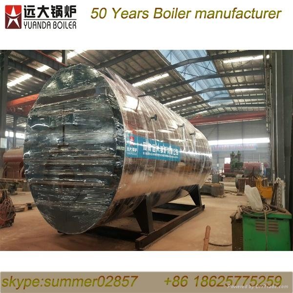 Natural gas fired steam boiler and hot water boiler 