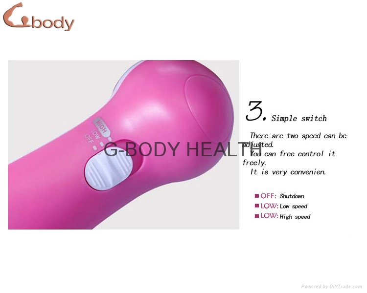 4 in 1 Rotating Electric Facial Brush Massager 3