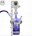 Colourful with LED light Arabia Glass Hookah Shisha 1