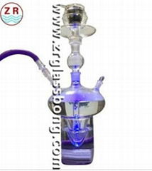 Colourful with LED light Arabia Glass Hookah Shisha