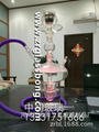 Colourful with LED light Arabia Glass Hookah Shisha 4