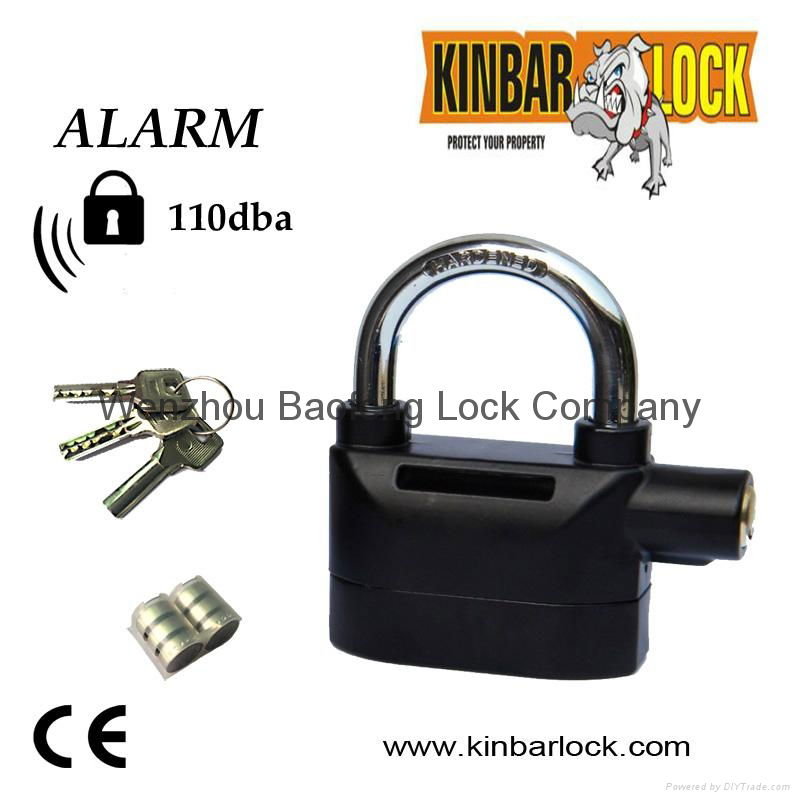 Security alarm Padlock KINBAR alarm lock 110db