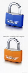 Aluminum padlock plastic cover