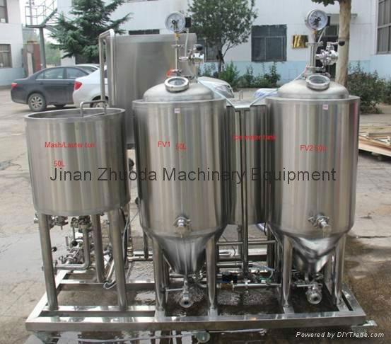 50l Jinan Zhuoda mini beer machine of pub for sale