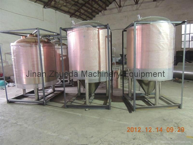 Beer Mash Tun Beer Brew Kettle 1000L Beer Brewing Machines for sale 4