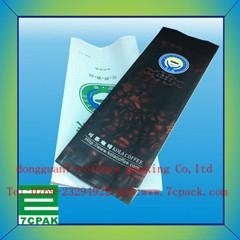 resealable side gusset coffee packing bags with valve wholesale