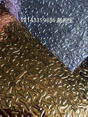 Embossed pvc film for roof panels