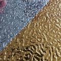 Embossed silver color PVC film for roof panels