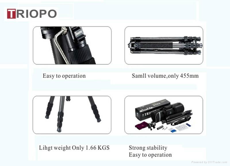 Professional carbon fiber camera tripod  4