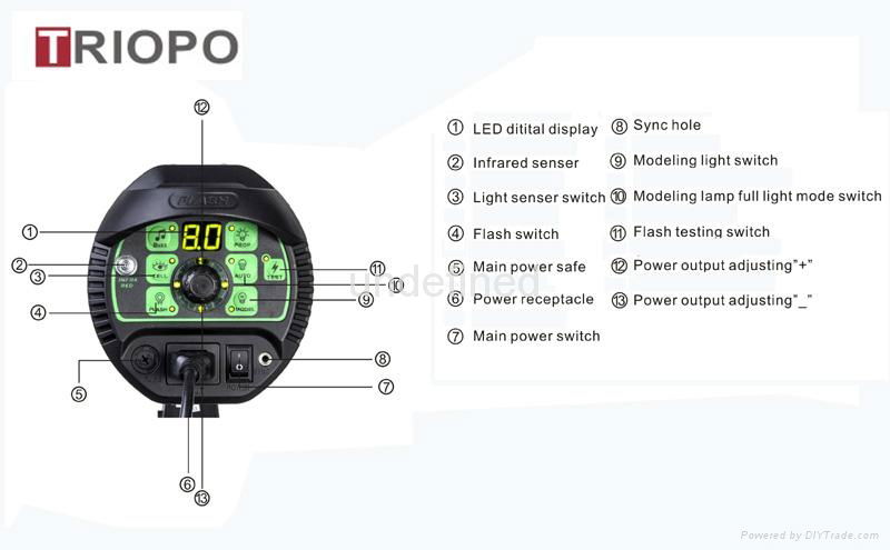 Professional studio strobe flash light  4