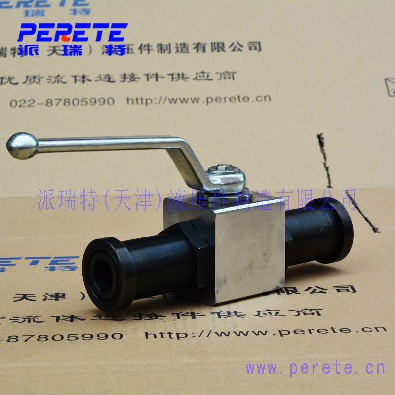 KHB-SAE-FS carbon steel hydraulic high pressure flange ball valve  3