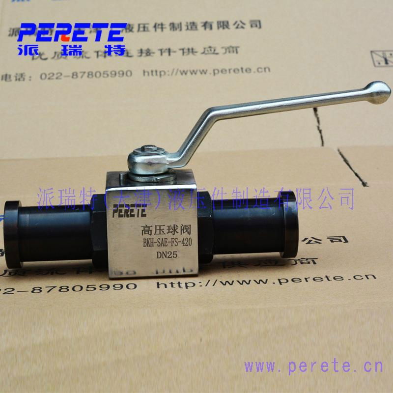 KHB-SAE-FS carbon steel hydraulic high pressure flange ball valve  5