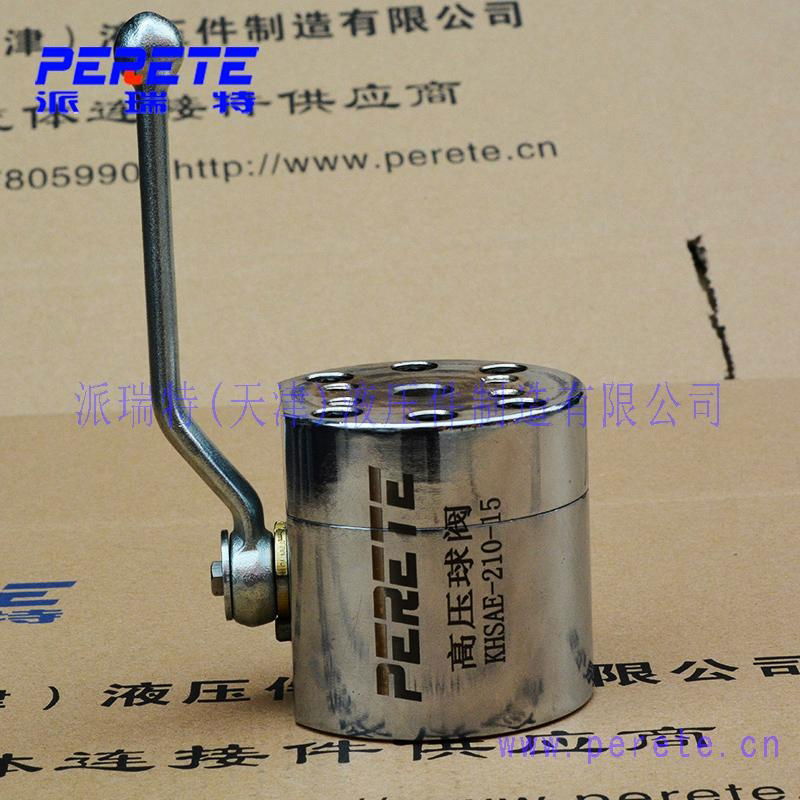 KHB SAE stainless steel high pressure flange ball valve 