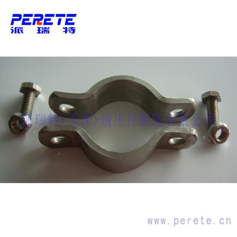 Heavy duty Flat steel tube clamp pipe clamp saddle clamp