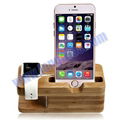 Bamboo Stand for Apple iWatch and iphone 5