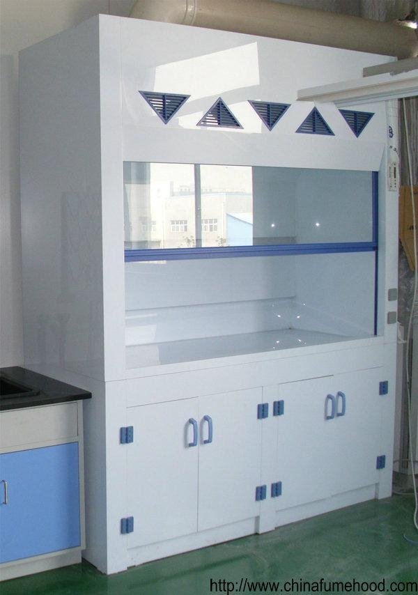 pp fume hood with pp sink and acid cabinet