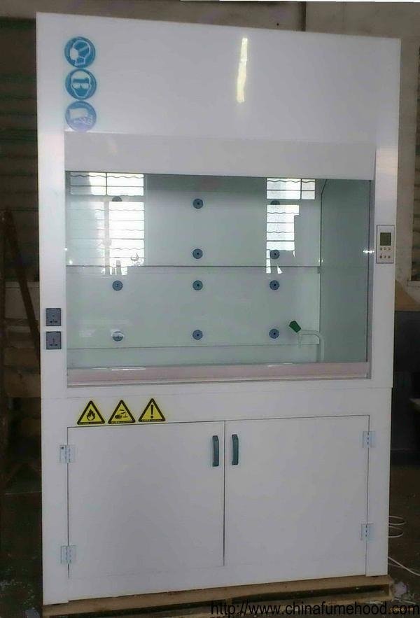 pp fume hood with pp sink and acid cabinet 2