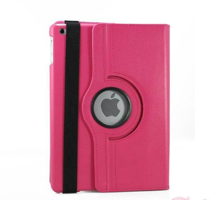 Solid 360 degree rotate leather smart case cover for Apple Ipad5 A1474 A1475  5