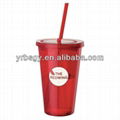 OEM double walls plastic tumblers