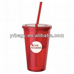 OEM double walls plastic tumblers