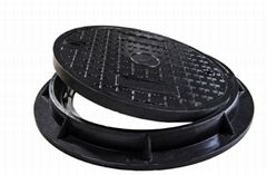 En124 Good Quality and Price Black Manhole Covers With Frame