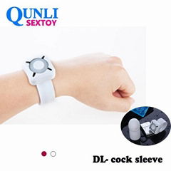 Adult products Manufacturer watch style remote control vibrating penis Cock Slee