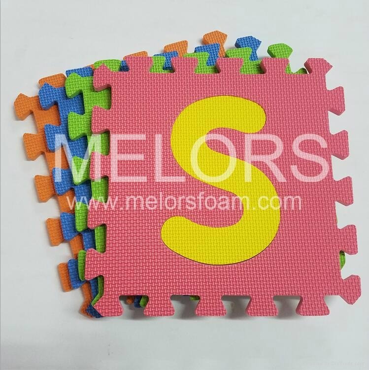 Melors Kids Play Non-Toxic Alphabet Interlocking Eva Foam Floor Puzzle Play Mat